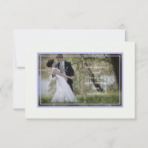 Carte De Remerciements Eucalyptus & Lavender Mariage aquarelle photo