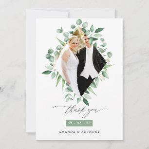 Carte De Remerciements Eucalyptus Mariage de verdure des bois