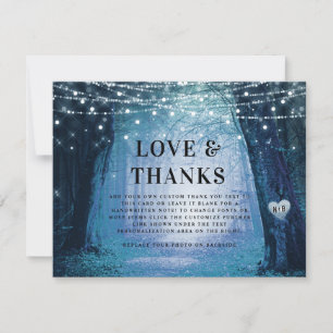 Carte De Remerciements Evermore   Enchanted Fairy Forest Love and Thanks