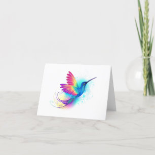 Carte De Remerciements Exotic Rainbow Hummingbird