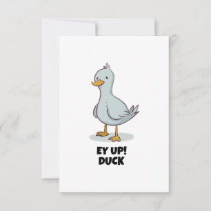 Carte De Remerciements Ey up canard
