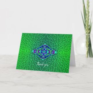 Carte De Remerciements Facettes verdoyantes