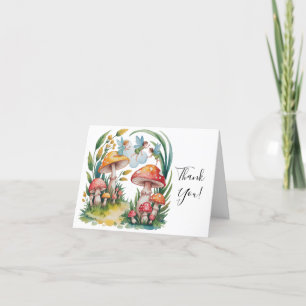 Carte De Remerciements Fairy First Girl Birthday Party