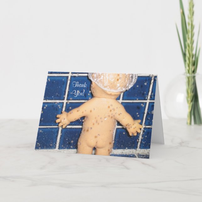 Carte de remerciements fait sur commande de baby (Devant)