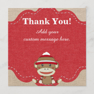 Carte de remerciements fait sur commande de cadeau
