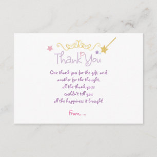 CARTE DE REMERCIEMENTS fait sur commande de fête