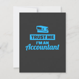 Carte De Remerciements Faites-moi confiance Je Suis Comptable