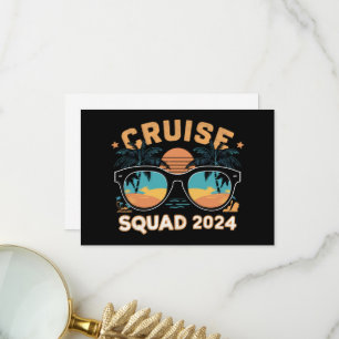 Carte De Remerciements Famille amis Vacation Cruising Navire Voyage 2024