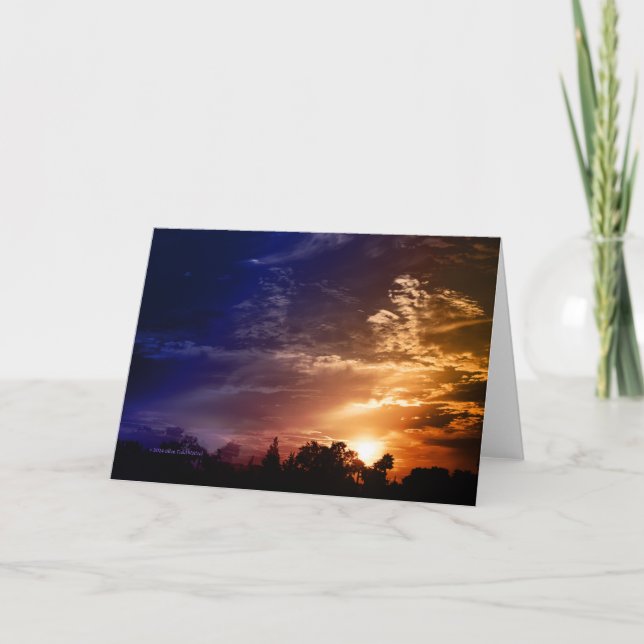 Carte De Remerciements "Fantômes de coucher de soleil #1" (Devant)
