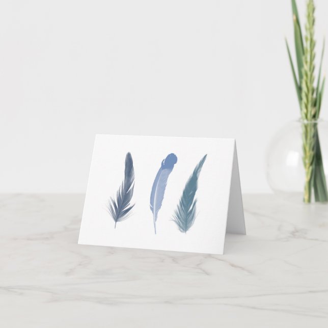 Carte De Remerciements Feather notecard (Devant)