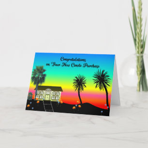 Carte De Remerciements Félicitations pour le nouvel achat de condo