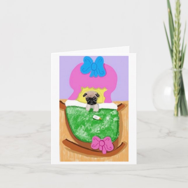 Carte De Remerciements Félicitations Pour Votre Nouveau 🐶 De Chiot (Devant)