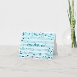 Carte De Remerciements Félicitations pour votre performance musicale
