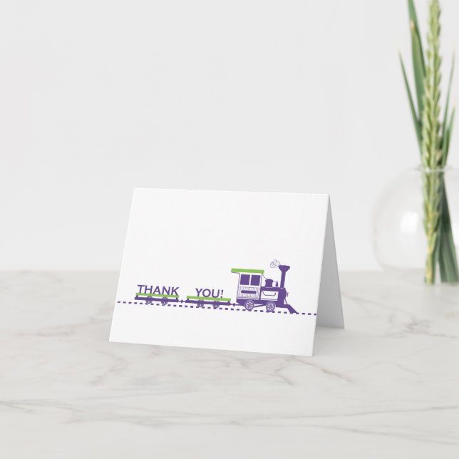 Carte de remerciements ferroviaire (Devant)