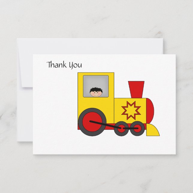 Carte de remerciements ferroviaire (Devant)