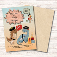 Fête d'anniversaire de jumeaux garçons pirate dino