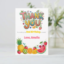 Fête d'anniversaire Deux-tti Fruity 2 ans
