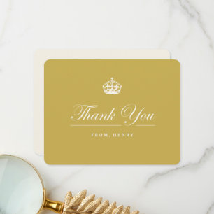 Carte De Remerciements Fête d'anniversaire élégante de 60 ans, classique 