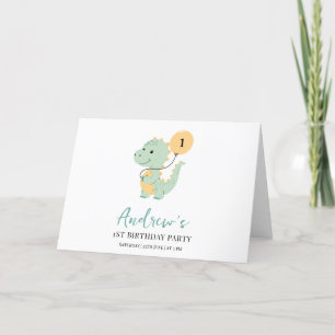 Carte De Remerciements Fête d'anniversaire pour le 1er anniversaire de Di