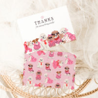 Fête d'anniversaire rose pour filles avec chiot 