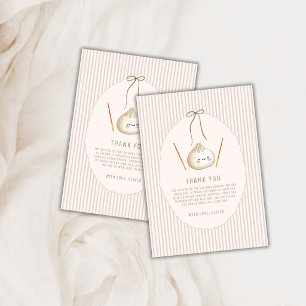 Carte De Remerciements Fête de bébé garçon Kawaii neutre Arc asiatique