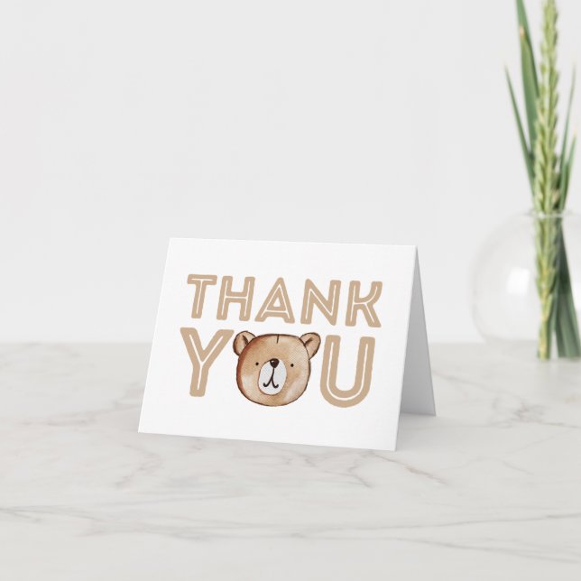 Carte de remerciements | Fête de l'ours (Devant)