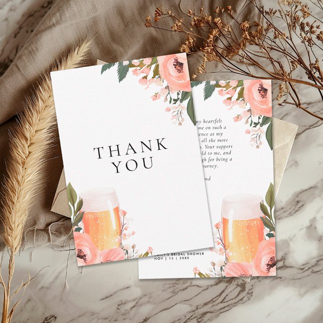 Carte De Remerciements Fête de mariage Beer Love is Brewing (Créateur téléchargé)