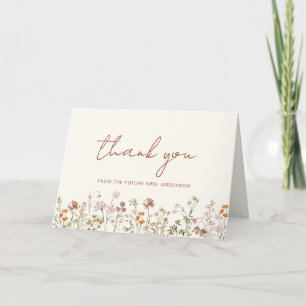 Carte De Remerciements Fête de mariage champêtre en terre cuite
