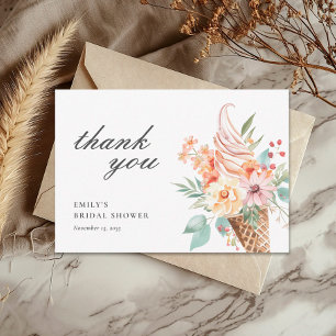 Carte De Remerciements Fête de Mariage : Elle a été prise en charge