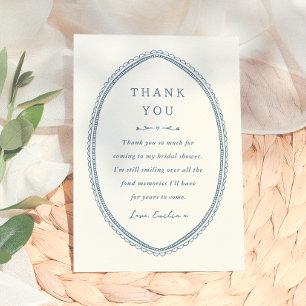 Carte De Remerciements Fête de mariage fantaisiste et vintage autour du t