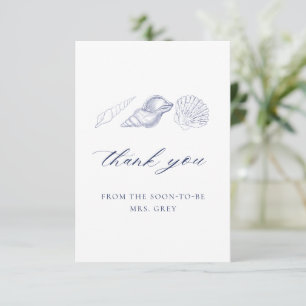 Carte De Remerciements Fête de mariage Nautical Coastal