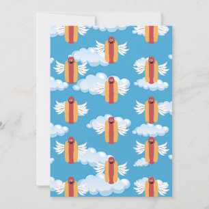 Carte De Remerciements Fête de nourriture dessin animé hot dog