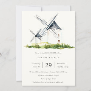 Carte De Remerciements Fête des mariées à thème rustique de la ferme éoli