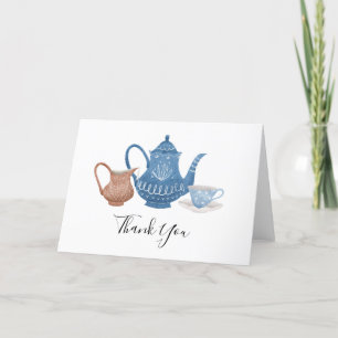 Carte De Remerciements Fête des mariées High Tea Party