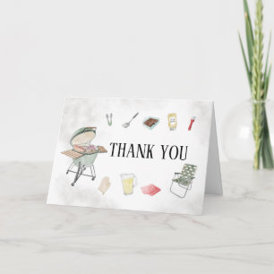 Carte De Remerciements Fête prénatale Bun et Burger Baby
