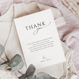 Carte De Remerciements Fête Prénatale Fantaisiste et Unisexe à Affiche Pl