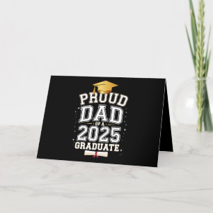 Carte De Remerciements Fier Papa D'Un Diplôme Familial De 2025
