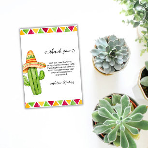 Carte De Remerciements Fiesta Cactus Taco 'Bout A Baby shower