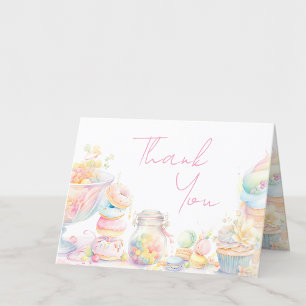 Carte De Remerciements Fille Douce Première Douce Traités Première Annive