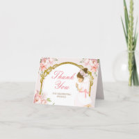 Fille priant l'or première sainte communion replié