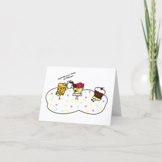 Carte De Remerciements Filles Cupcake