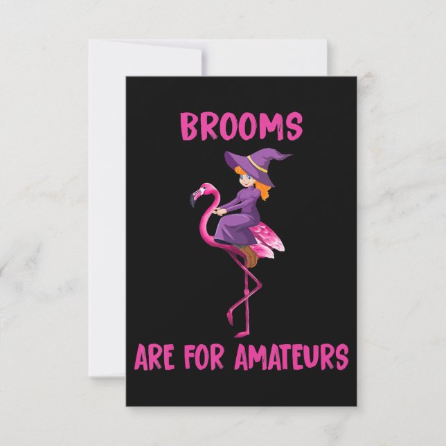 Carte De Remerciements Flamant rose | Costume d'Halloween Flamingoween (Devant)