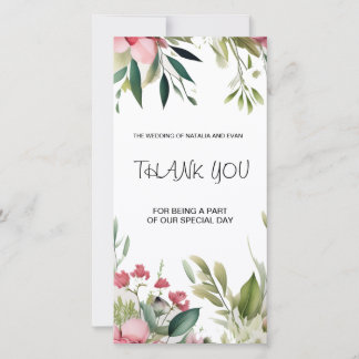 Carte De Remerciements Flat Thank You Card