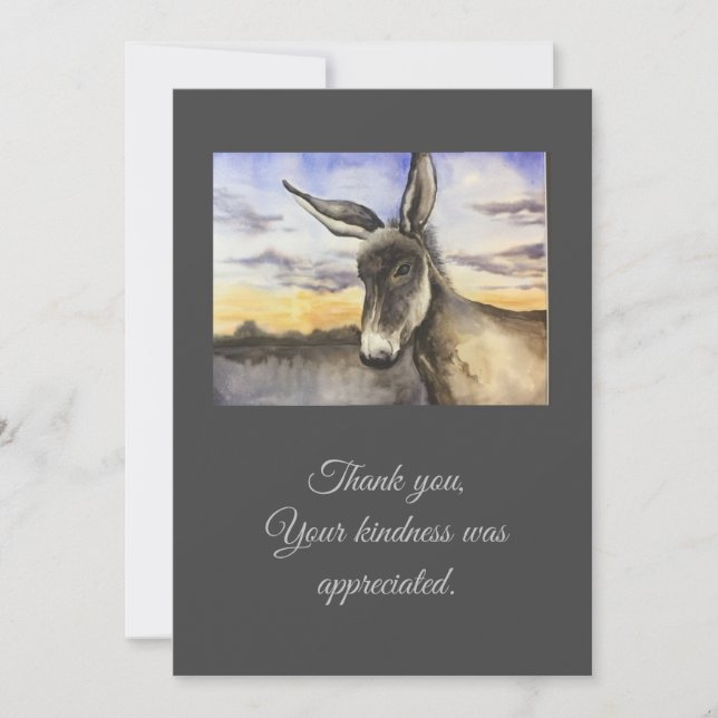 Carte De Remerciements Flat Thank You Card (Devant)