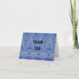 Carte De Remerciements Flèches douces bleu  