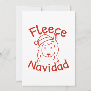 Carte De Remerciements Fleece Navidad