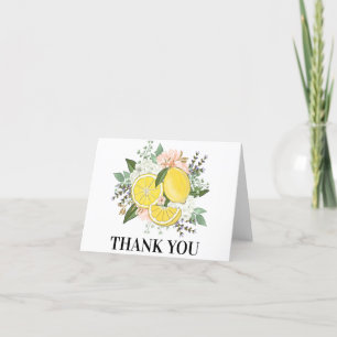 Carte De Remerciements Fleur de citron jaune