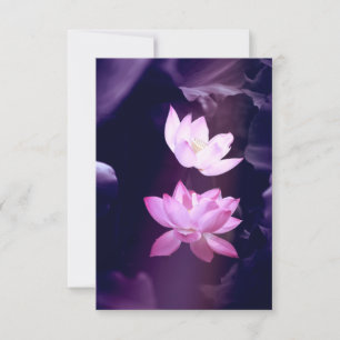 Carte De Remerciements Fleur de lotus en fleurs