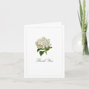 Carte De Remerciements Fleur d'hortensia ivoire Baby Shower Photo de bébé