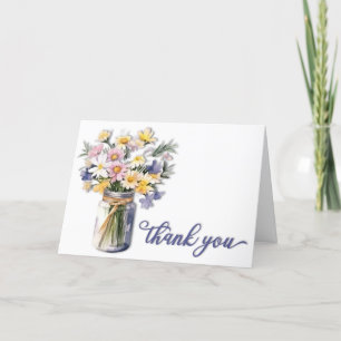 Carte De Remerciements Fleur du jour du professionnel administratif